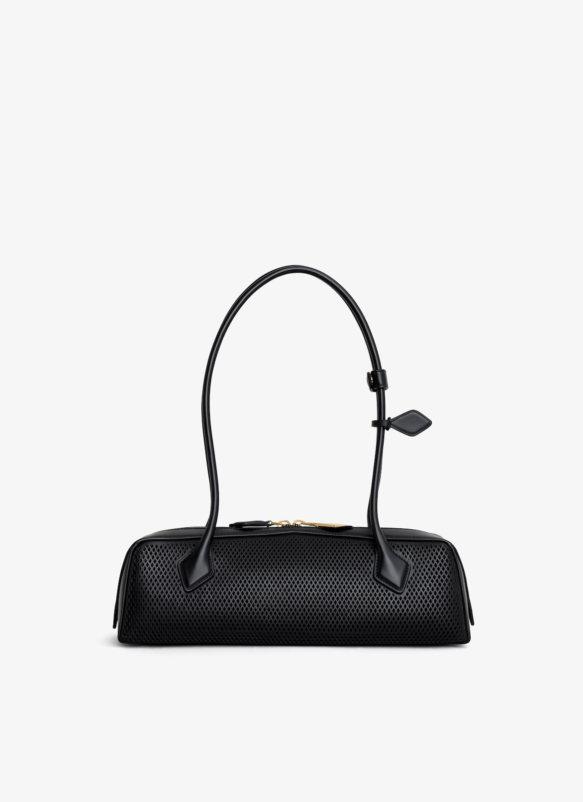 LE TECKEL MEDIUM BAG IN PERFORATED LEATHER ALAÏA BLACK LE TECKEL MEDIUM BAG IN PERFORATED LEATHER
